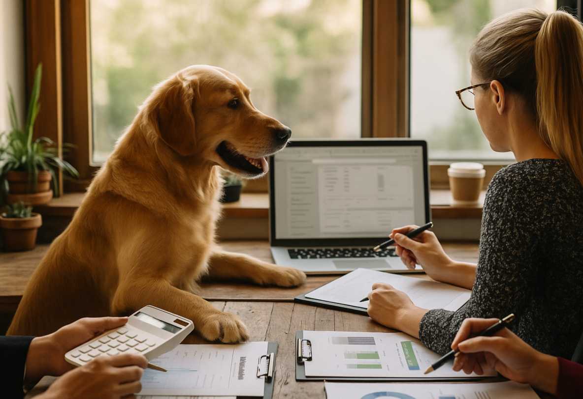 dog in a pet business